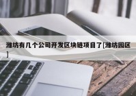 潍坊有几个公司开发区块链项目了[潍坊园区]